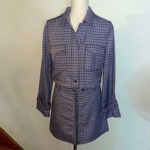 NWT Purple&Black Plaid 2-Piece Jacket&Skirt Outfit